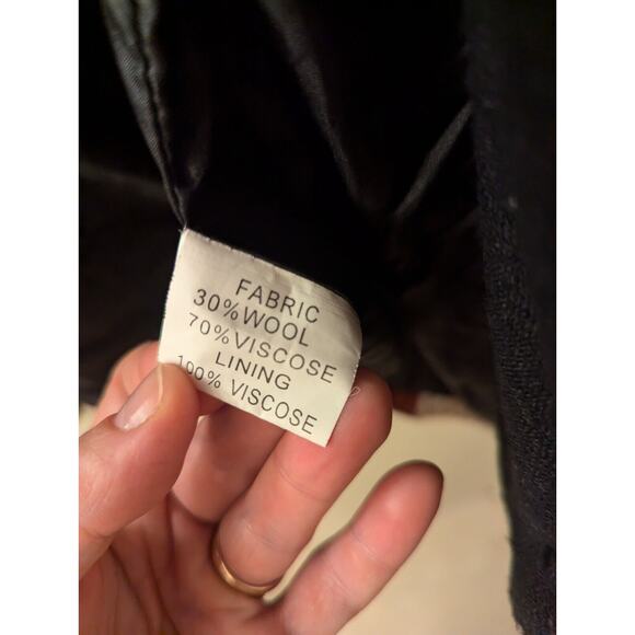 LULU-H women's blazer jacket 30% wool 70% viscose Size M - Picture 4 of 9